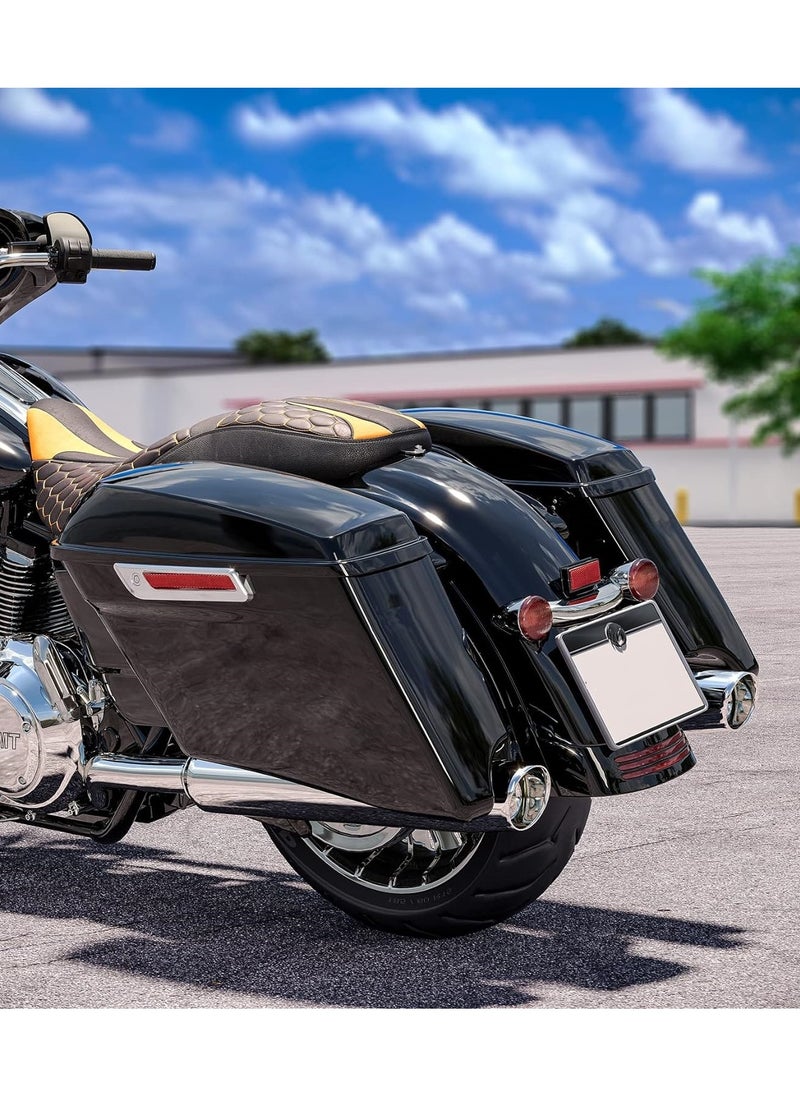 Generic Black 4" CVo stretched hard saddlebags for harley road king glide 2014-2023 by SLKMOTO  - Image 5