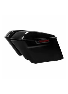 ماركة غير محددة حقائب سرج صلبة ممتدة باللون الأسود مقاس 4 بوصات من أجل Harley Road King Glide 2014-2023 من SLKMOTO  - Image 3