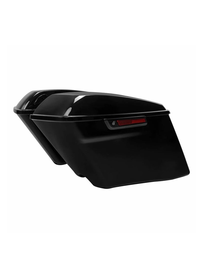 Generic Black 4" CVo stretched hard saddlebags for harley road king glide 2014-2023 by SLKMOTO  - Image 3