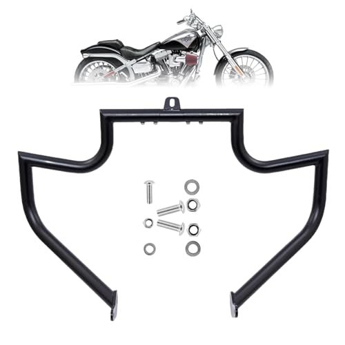 Kinglemc Crash Bar Engine Guard Highway Freeway Bar for Harley Davidson Breakout Blackline Rocker Softail Standard Custom Springer Deuce Night Train 2000-2017 (Matte Black) - Image 1