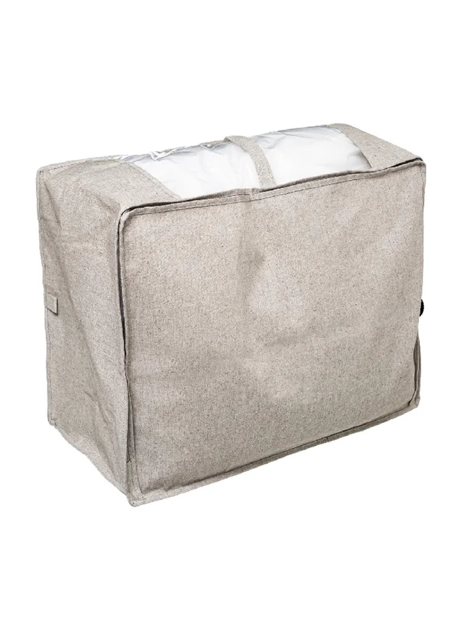 Five Simply Smart Orga Zipper Closure Garment Bag Beige and Clear 30 x 45 x 60 cm 181256