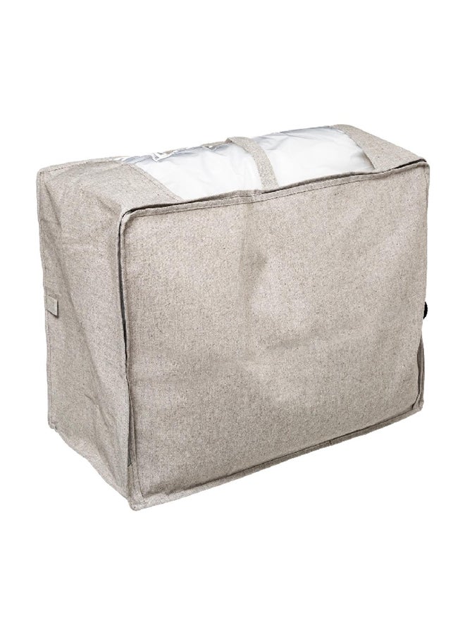 Five Simply Smart Orga Zipper Closure Garment Bag Beige and Clear 30 x 45 x 60 cm 181256 - Image 2