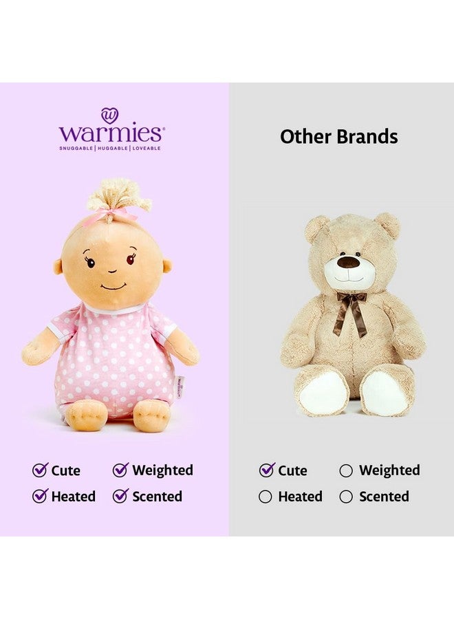 warmies Baby Girl Microwavable, Hot or Cold for Cool Relaxation and Warm Relief, Lavender Scented Cozy Plushie - Image 5