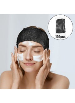 100 Pieces Disposable Headbands Soft Non Woven Facial Spa Headbands Cloth Stretch Skin Care Hair Band Salon Makeup Sauna Supplies Individually Packaged For Women Girls Black - pzsku/Z1A6BB60D2FDED657CCBDZ/45/_/1683268396/d646d9ef-dd3f-489f-8447-fd8e7255fb6e