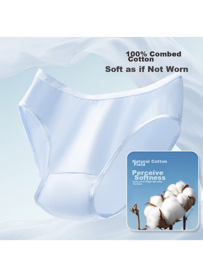Free Go Freego 5-pack Pure Cotton Colored Disposable Underwear For Women, Sterilized, No-wash, Daily-use, Colorful, For Pregnant Women, Postpartum Women, And Women During Menstruation, 2XL - Image 3