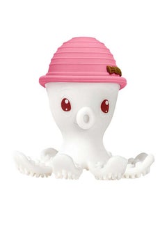 Mombella Octopus Teether Toy | Multi-Textured Silicone Teething Aid | Freezer-Friendly | Whistle Sound | Safe for 3-6 Months | Product Dimensions: 9.2 x 9.2 x 9.2 cm  - Image 1