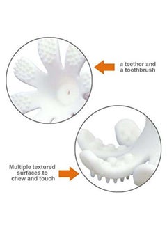 Mombella Octopus Teether Toy | Multi-Textured Silicone Teething Aid | Freezer-Friendly | Whistle Sound | Safe for 3-6 Months | Product Dimensions: 9.2 x 9.2 x 9.2 cm  - Image 2