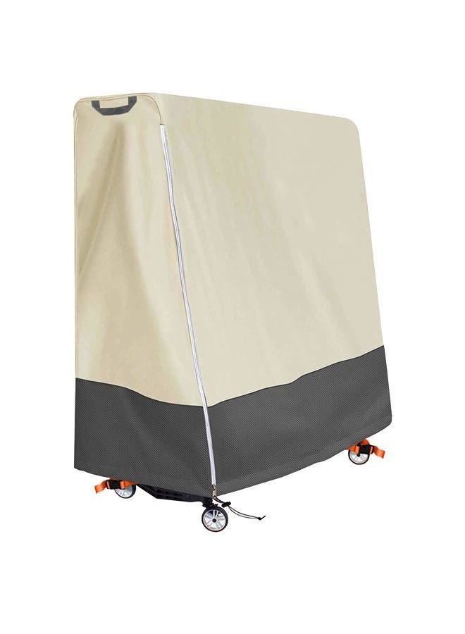 Aaaspark Indoor/Outdoor Premium Ping Pong Table Cover Waterproof Dustproof Sunscreen Heavy-Duty Folding Table Tennis Table Cover - Image 1