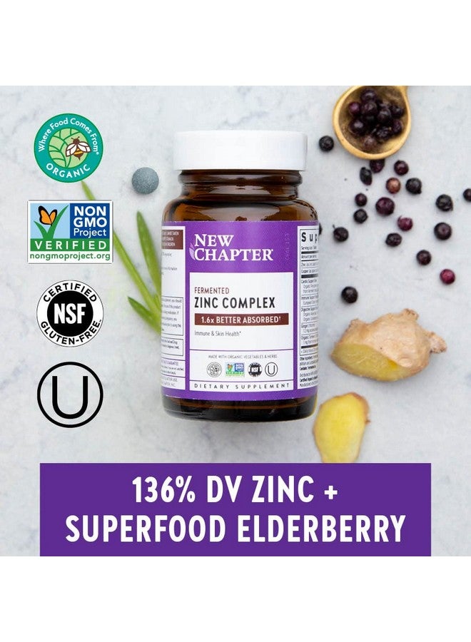 New Chapter Zinc Supplement New Chapter Fermented Zinc Complex One Daily For Immune Support + Skin Health + Nongmo Ingredients Easy To Swallow & Digest 30 Count (1 Month Supply) - Image 5
