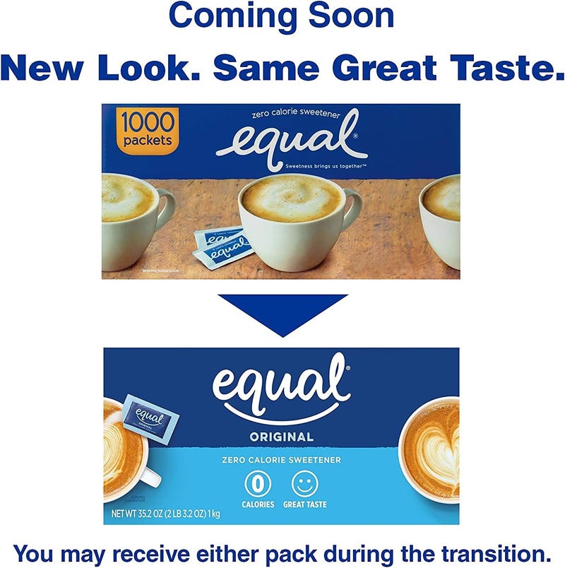 EQUAL Original Zero Calorie Sweetener Sachets - 50 Count Pack - Image 3