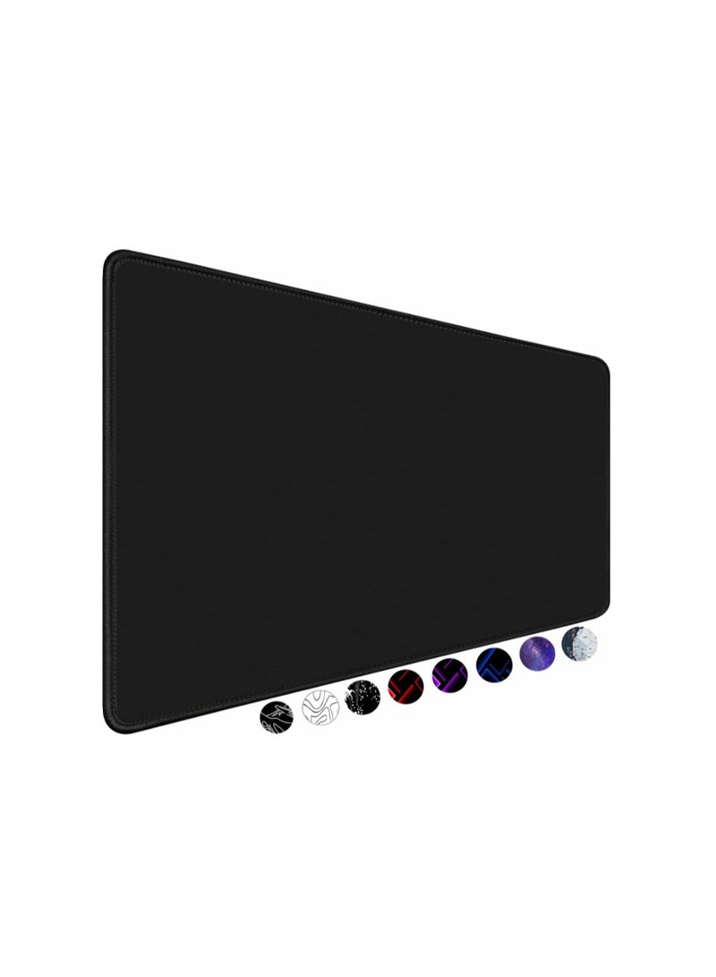TEDNETGO Large Mouse Pad, Gaming Mouse Pad, Long Mouse Pads, Waterproof Extra Large Big Mouse Pad with Stitched Edge, XXL Non-Slip Black Computer Mousepad Desk Mat for Gamer, Office & Home, Black - Image 1
