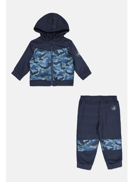 Body Glove Toddlers Boy 2 Pieces Hooded Sweatshirt And Bottom Set, Navy 