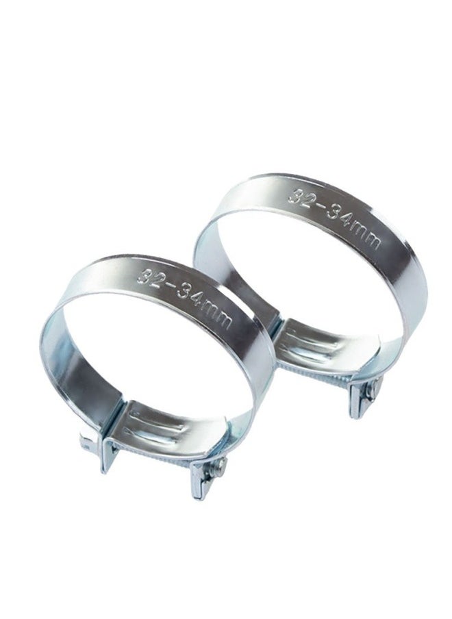Generic - Iron Galvanized Mini Clamp Natural Gas Strong Small Hose Pipe Fsae Special Pipe Clamp For Automobile Oil Circuit-Specification Model:Clamp Tube Diameter 20mm-22mm - Image 1