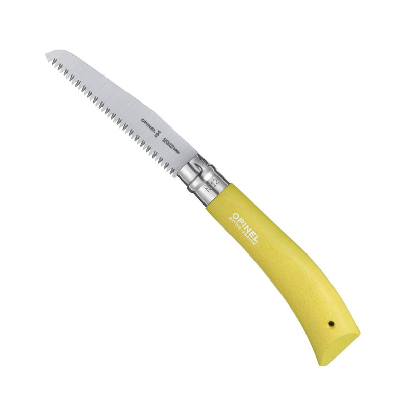 Opinel مجموعة أدوات الحدائق المكونة من 3 قطع من أوبينيل - منشار قابل للطي رقم 12، سكين تقليم رقم 8، سكين حديقة رقم 8 - مقابض مطلية زاهية، شفرات من الفولاذ المقاوم للصدأ والفولاذ الكربوني - صنع في فرنسا - Image 3