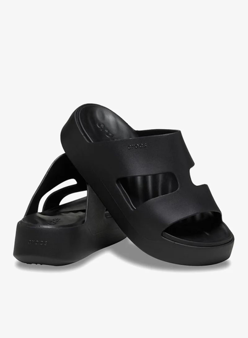 crocs Black Casual Gateway Platform Sandals for Women | Best Price UAE