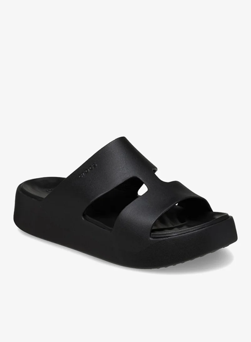crocs Black Casual Gateway Platform Sandals for Women | Best Price UAE