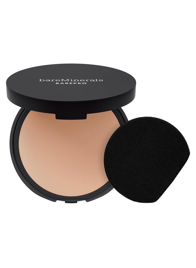 bareMinerals Barepro 24HR Skin-Perfecting Powder Foundation, Matte Pressed Powder Foundation Full Coverage with Plant-Based Squalene, Oil Control, Vegan - Light 25 Cool - Image 1
