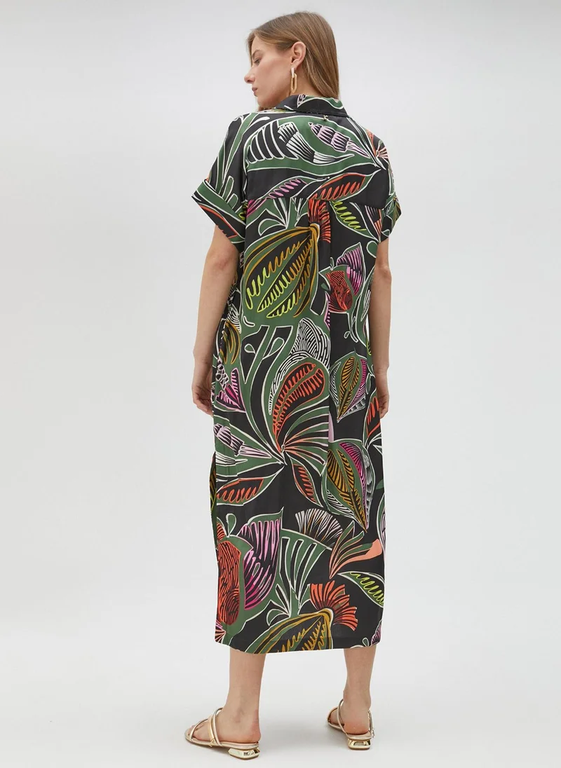 Lola Casademunt Tropical print shirt dress