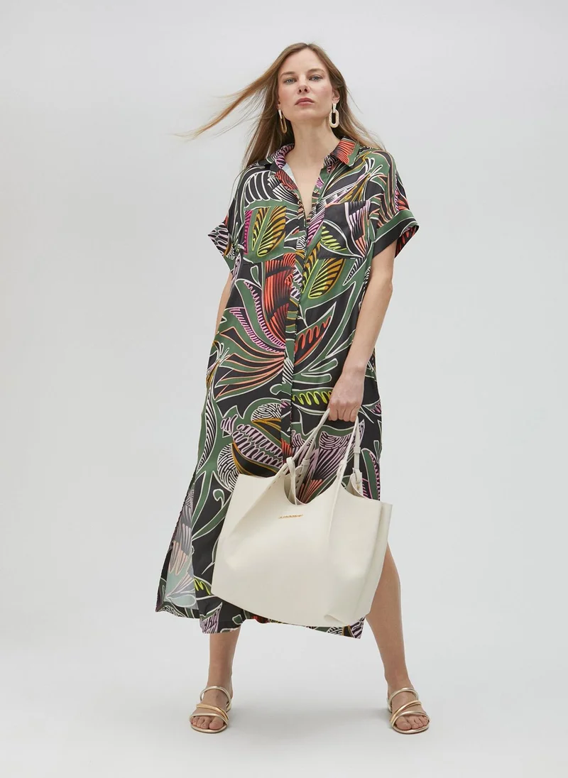 Lola Casademunt Tropical print shirt dress