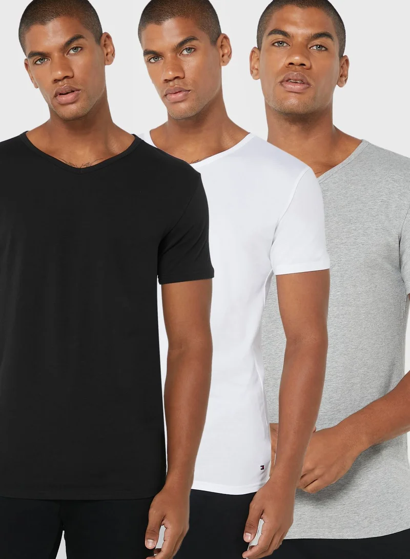 TOMMY HILFIGER 3 Pack Essential Crew Neck T-Shirt