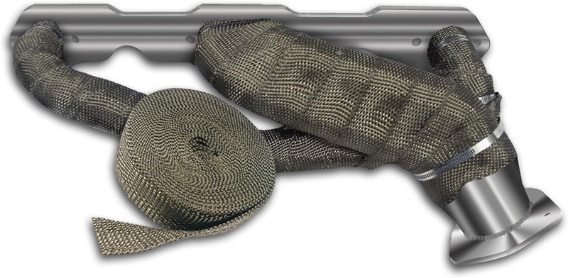 THERMO TEC Thermo-Tec 11042 2" Wide x 50' Long Carbon Fiber/Basalt Header/Exhaust Wrap - Image 2