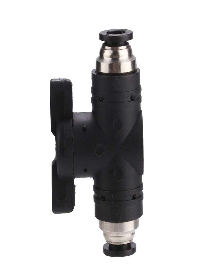 EVTSCAN Aquarium Air Flow Control, 2 Way Air Flow Control Aquarium On Off CO2 Regulator Manual On Off Switch Valve - Image 1