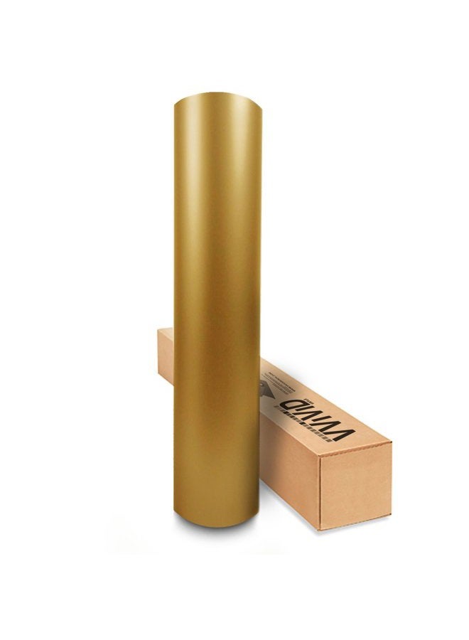 VViViD Matte Metallic Pearl Gold Vinyl Wrap Roll with Air Release Technology (6ft x 5ft (Hood, Roof or Trunk Wrap Kit)) - Image 1
