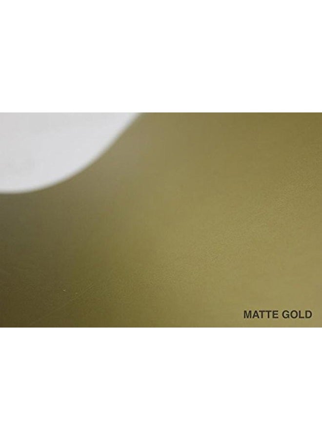 VViViD Matte Metallic Pearl Gold Vinyl Wrap Roll with Air Release Technology (6ft x 5ft (Hood, Roof or Trunk Wrap Kit)) - Image 4