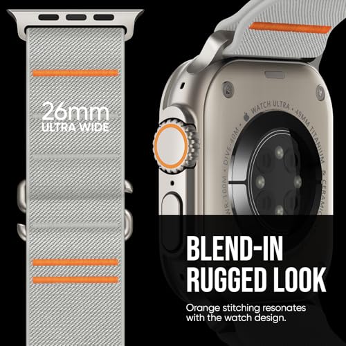 Suitisbest Sport Bands Compatible with Apple Watch Ultra Band 49mm 46mm 45mm 44mm 42mm Men, Stretchy Nylon Sport Loop Strap with S-Hook for iWatch Series 11 10 9 8 7 6 5 4 3 2 1, SE 3 2 1, Ultra 3 2 1 - Image 2