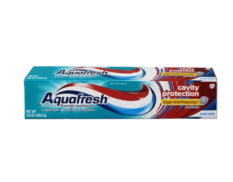 Aquafresh Cavity Protection Tube Cool Mint, 5.6 Ounce (Pack of 6) - Image 3
