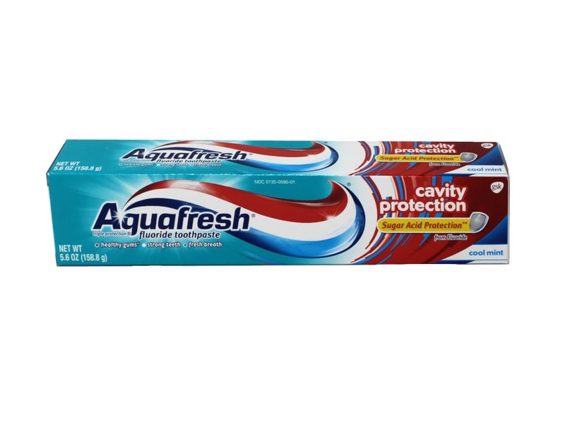 Aquafresh Cavity Protection Tube Cool Mint, 5.6 Ounce (Pack of 6) - Image 2