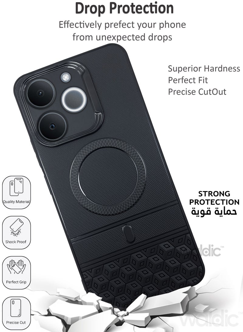 Realme Note 70 Premium Case | Premium Silicone Case Cover Designed for Realme Note 70 |Realme Note 70 Case Camera and Drop Protection Thin Protective Back Cover Case for Realme Note 70 - Black - view 3