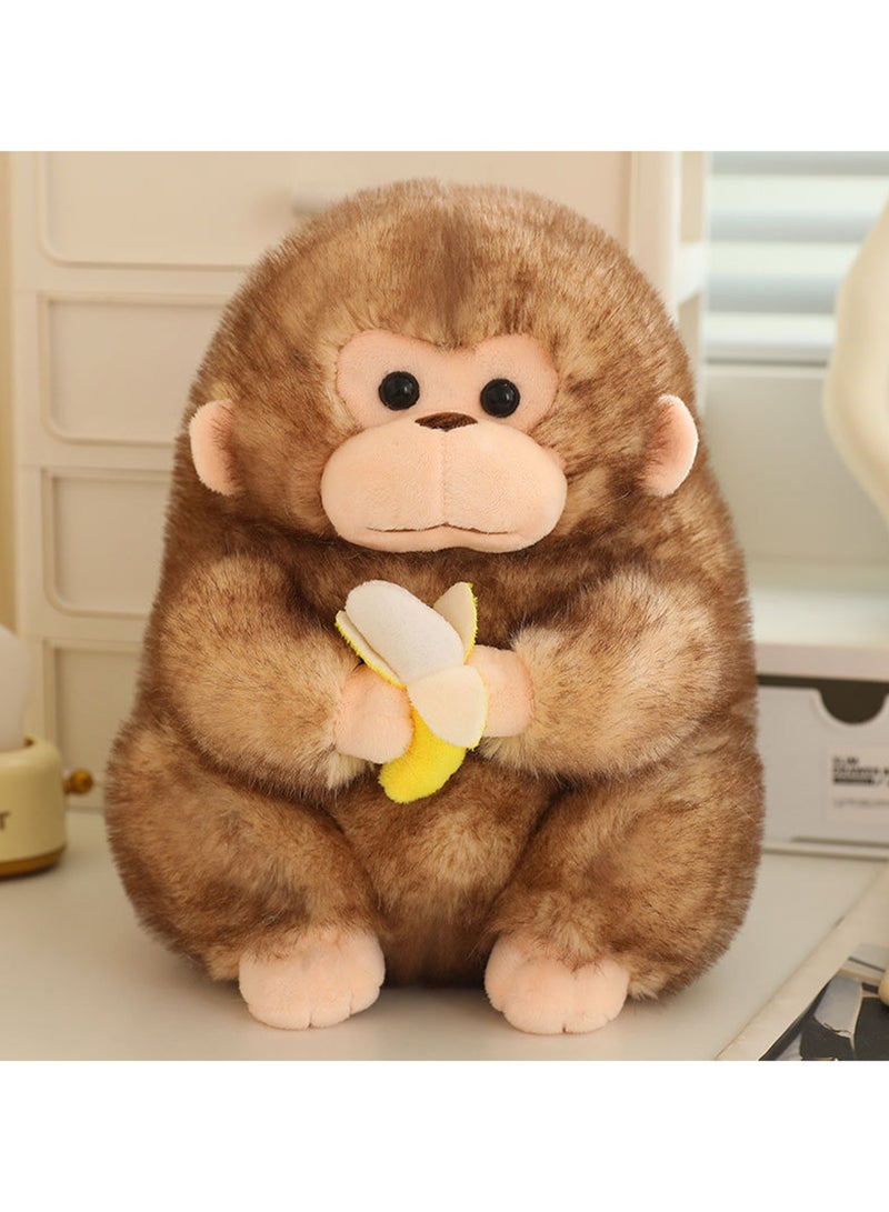 23 CM Cute Monkey Plush Toy Soft Stuffed Cartoon Animal Doll For Girls And Boys All Ages Gift（Brown） - Image 3