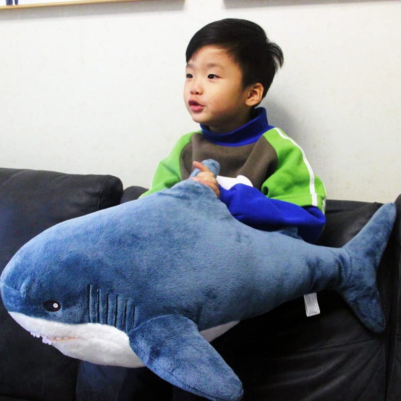 Ryttir 31 Inch XXL Giant Shark Stuffed Animals,Chubbier Shark Pillow Soft Shark Plush Shark Body Pillow Stuffed Shark DÃ©cor, Perfect Chrismas Stress Relief Gift for Kids Women - Image 5