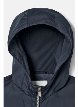 Tchibo Women Solid Parka Jacket, Navy  - Image 2
