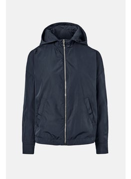 Tchibo Women Solid Parka Jacket, Navy  - Image 4