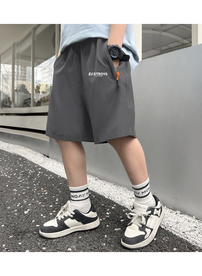 KUYING New Casual Ice Silk Quick Drying Children's Shorts