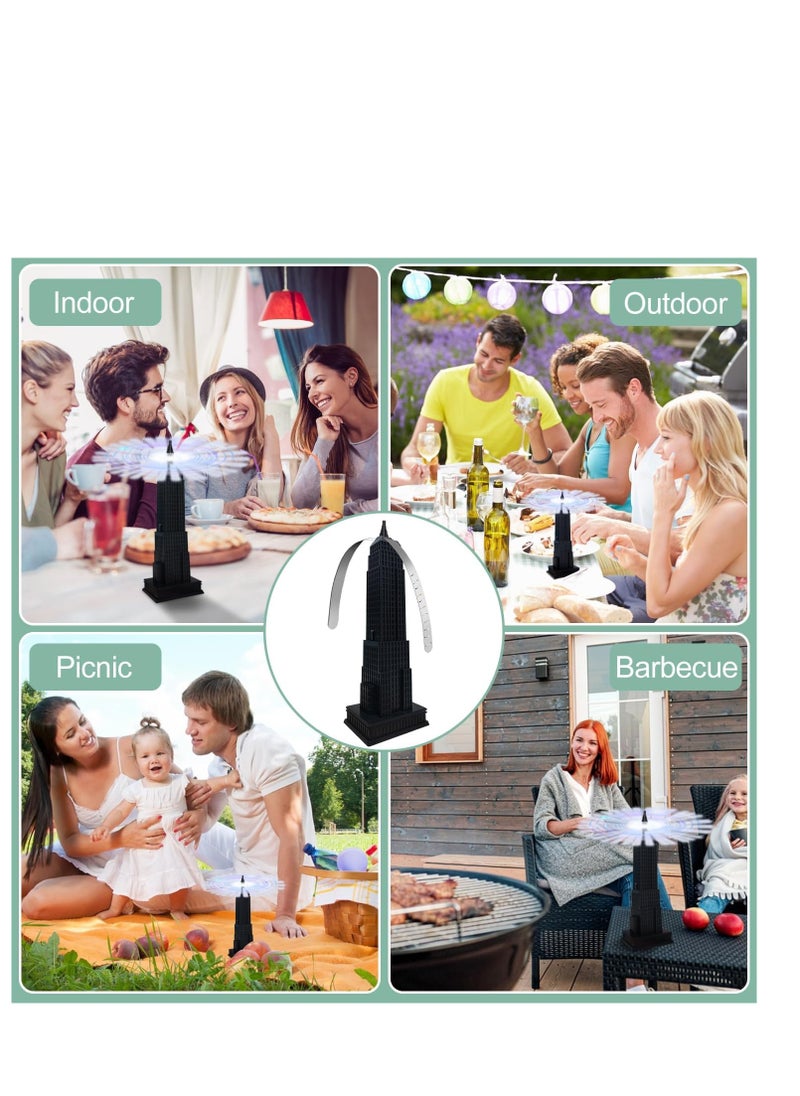 SYOSI Fly Fan for Tables Fly Table Fans Portable Table Fly Fans Repellent Outdoor Indoor Keep Flies Away Batteries Powered for Restaurant Party Home Outdoor Dinner Picnic Patio 3 Pack  - Image 4