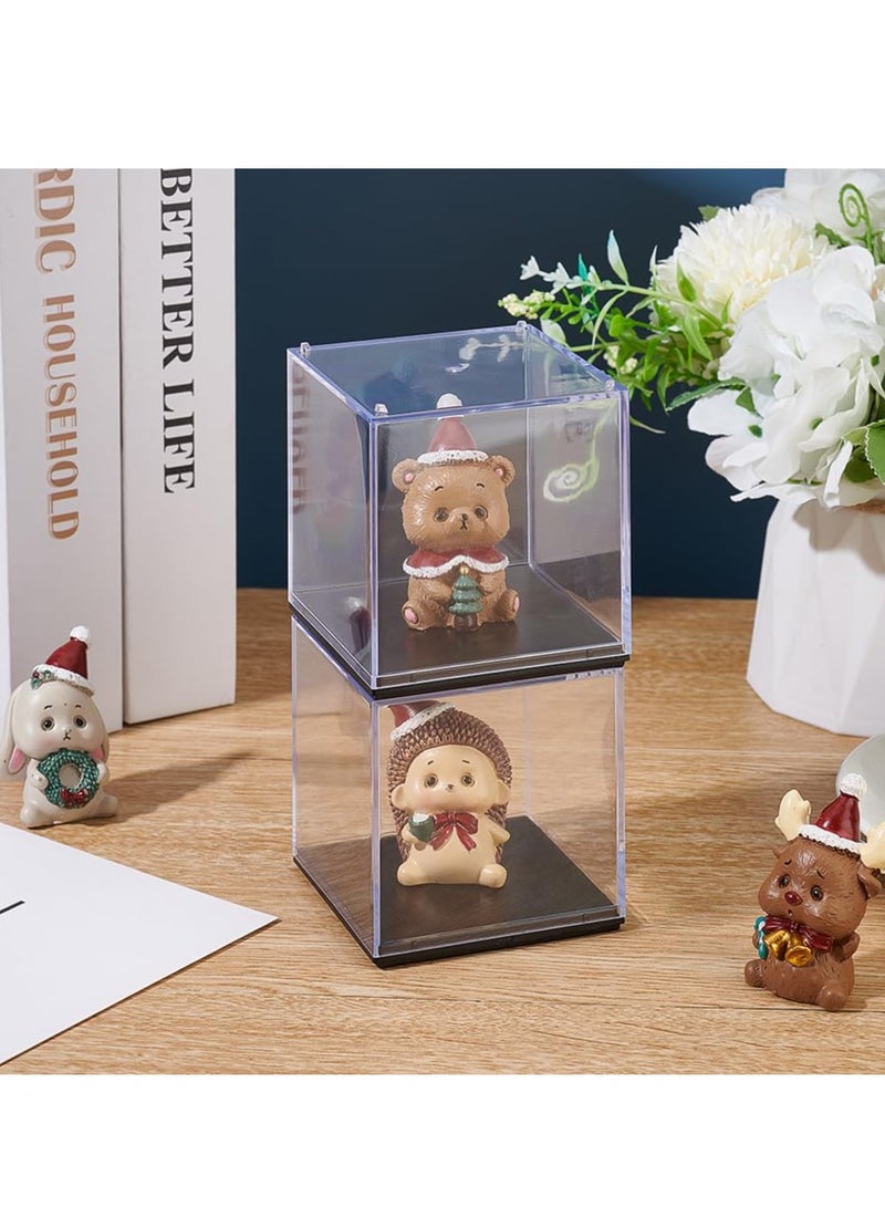 KASTWAVE 2 Pack Minifigure Display Case, Dustproof Acrylic Minifigure Display Cases, Suitable for Collection Models Minifigures, Bricks Blocks Toys (5*5*5cm) - Image 5