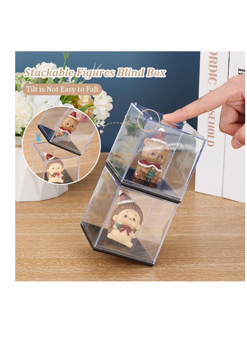 KASTWAVE 2 Pack Minifigure Display Case, Dustproof Acrylic Minifigure Display Cases, Suitable for Collection Models Minifigures, Bricks Blocks Toys (5*5*5cm) - Image 4