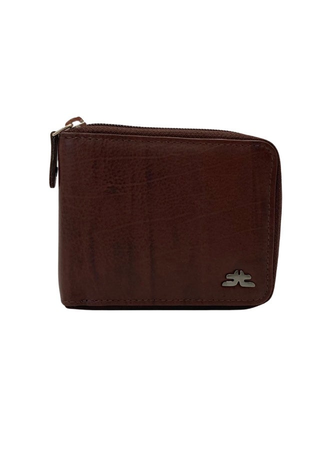 LAVERI LEATHER Full Zip leather men's Wallet #4094Z - Image 2