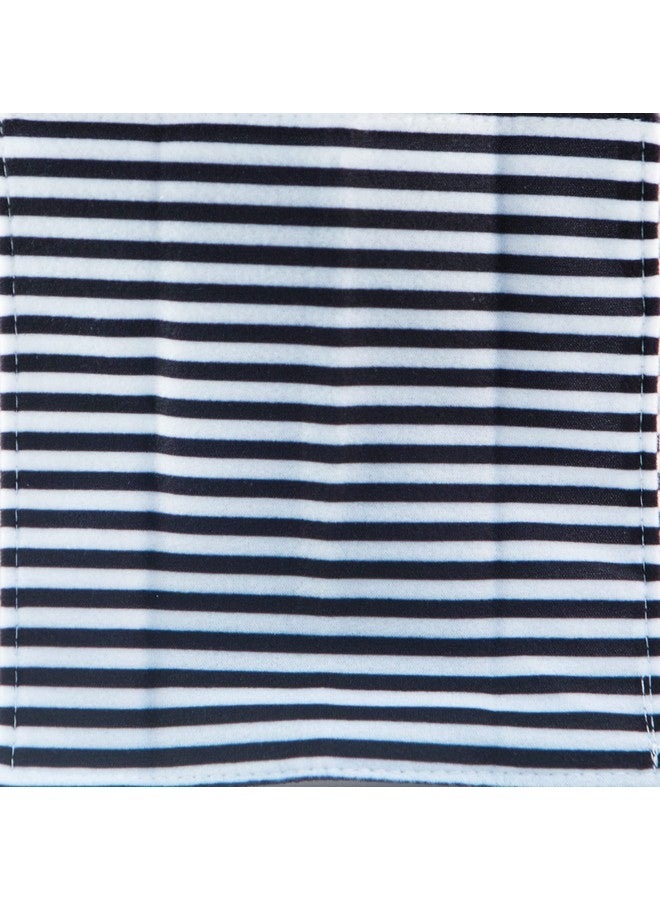 Baby Paper - 2 Pack of Crinkly, Sensory Toys, Black & White Stripe, Turquoise Zig Zag - Image 1