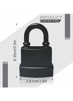 ISTARA Istara Heavy Duty Waterproof Padlock with Key Outdoor Padlocks for Gate Lock Office Garden Gate Gym or School Locker with Keys Small Outdoor Pad Lock 45mm with 3 Keys  - Image 2