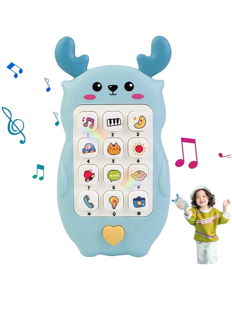 YelaJoy لعبة موبايل سيليكون، هاتف صغير، هاتف تعليمى للأطفال، موسيقي، ملون وتعليمي للأطفال، مع موسيقى مضيئة للأطفال من 6 أشهر وما فوق - Image 1