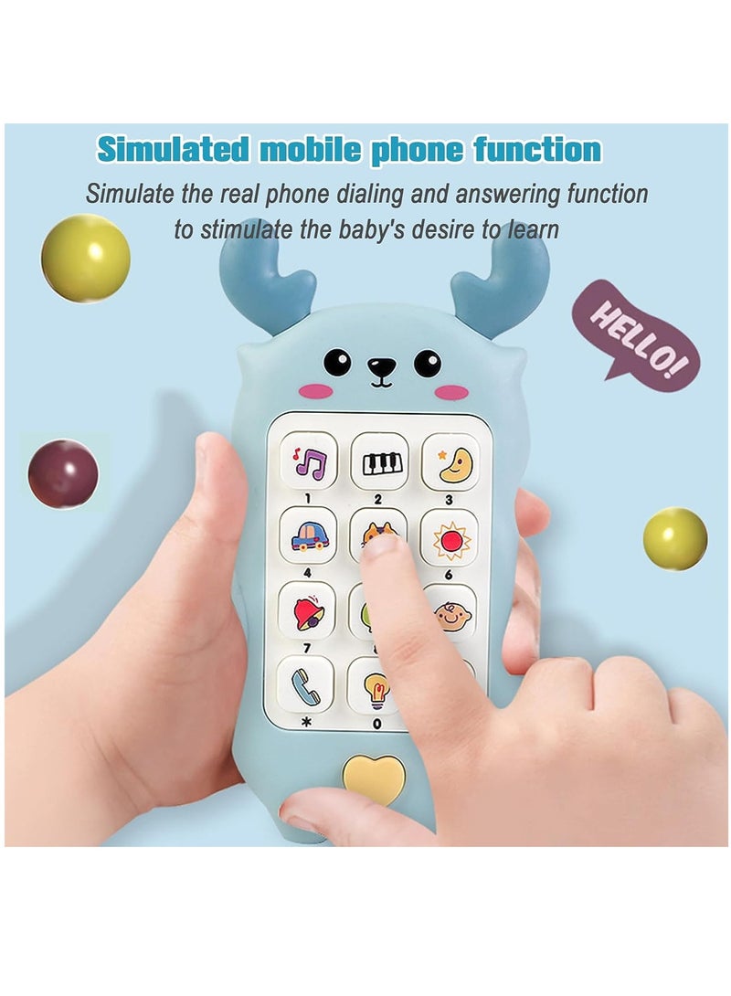 YelaJoy لعبة موبايل سيليكون، هاتف صغير، هاتف تعليمى للأطفال، موسيقي، ملون وتعليمي للأطفال، مع موسيقى مضيئة للأطفال من 6 أشهر وما فوق - Image 4