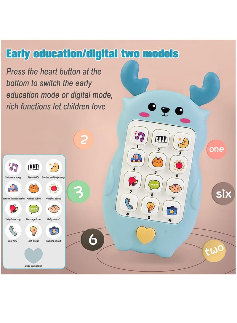YelaJoy لعبة موبايل سيليكون، هاتف صغير، هاتف تعليمى للأطفال، موسيقي، ملون وتعليمي للأطفال، مع موسيقى مضيئة للأطفال من 6 أشهر وما فوق - Image 2