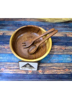 Egypt Antiques Wooden plate, spoon, and fork from Egypt Antiques, completely hygienic, handmade  - Image 2