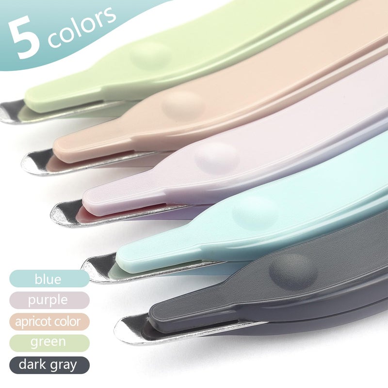 ZZTX Professional Magnetic Staple Remover Puller Staples Remover Staple Removal Tool for School Office Home 5 Pack (Dark Gray/Blue/Green/Apricot/Purple) - Image 5