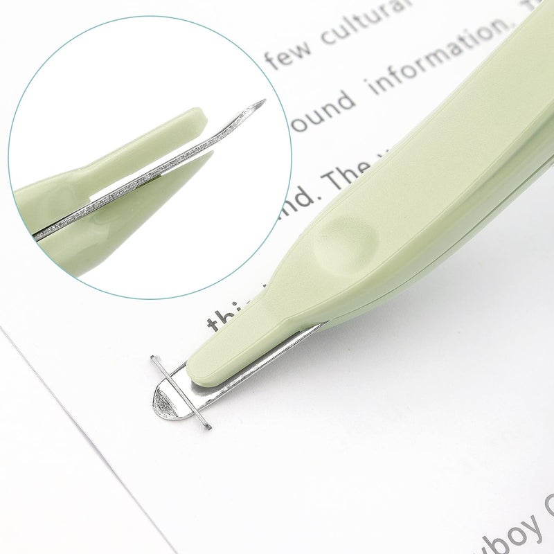 ZZTX Professional Magnetic Staple Remover Puller Staples Remover Staple Removal Tool for School Office Home 5 Pack (Dark Gray/Blue/Green/Apricot/Purple) - Image 4