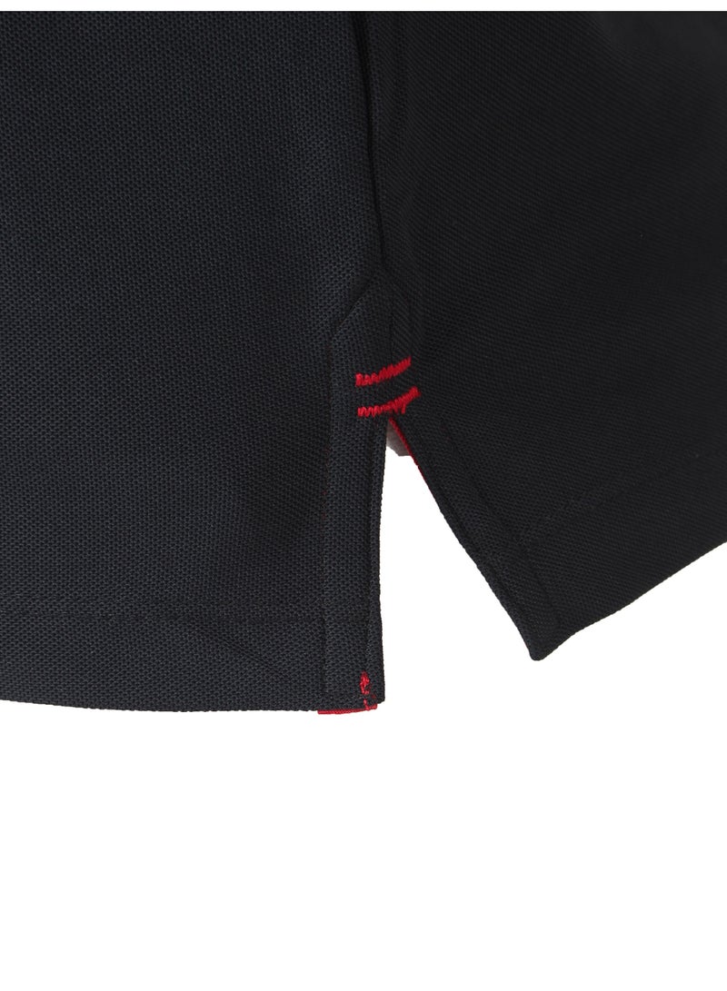 Dutees Black Smart Polo Unisex Polo T-Shirt - Image 3